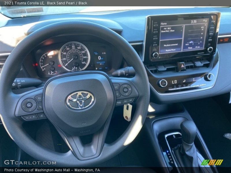 Dashboard of 2021 Corolla LE