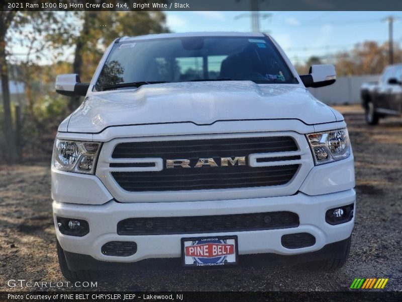 Bright White / Black 2021 Ram 1500 Big Horn Crew Cab 4x4