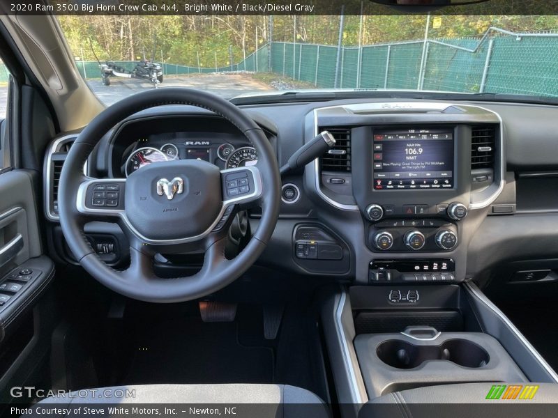 Bright White / Black/Diesel Gray 2020 Ram 3500 Big Horn Crew Cab 4x4