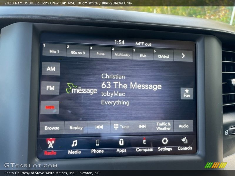 Bright White / Black/Diesel Gray 2020 Ram 3500 Big Horn Crew Cab 4x4