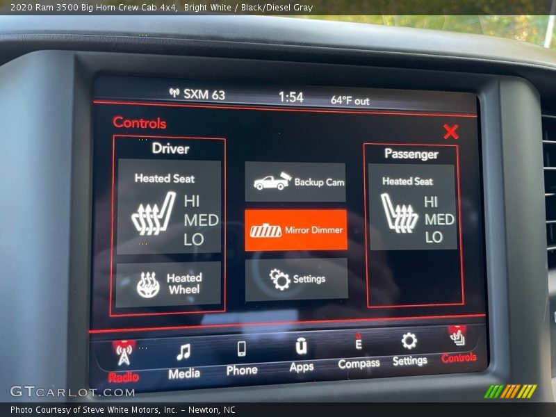 Bright White / Black/Diesel Gray 2020 Ram 3500 Big Horn Crew Cab 4x4