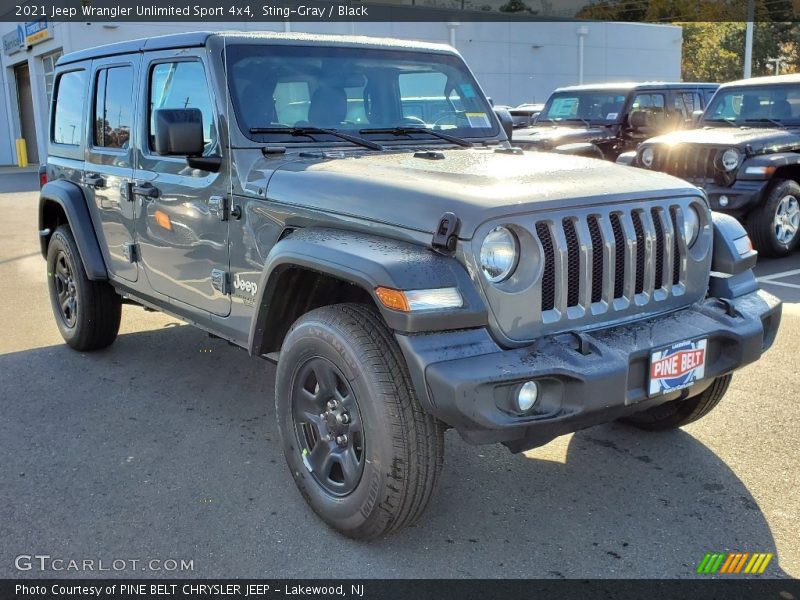 Sting-Gray / Black 2021 Jeep Wrangler Unlimited Sport 4x4