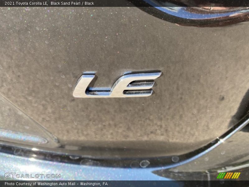 Black Sand Pearl / Black 2021 Toyota Corolla LE