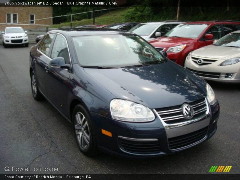 Blue Graphite Metallic / Grey 2006 Volkswagen Jetta 2.5 Sedan