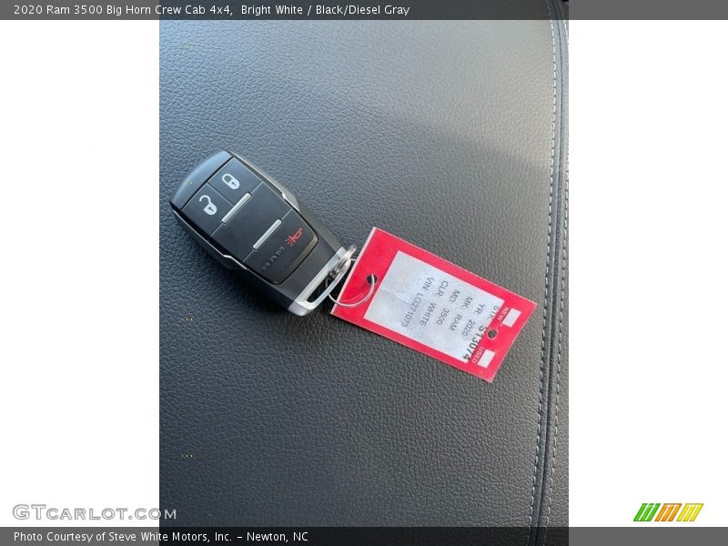 Bright White / Black/Diesel Gray 2020 Ram 3500 Big Horn Crew Cab 4x4
