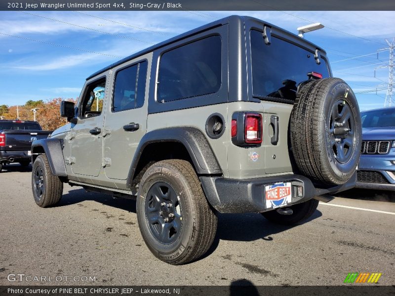 Sting-Gray / Black 2021 Jeep Wrangler Unlimited Sport 4x4