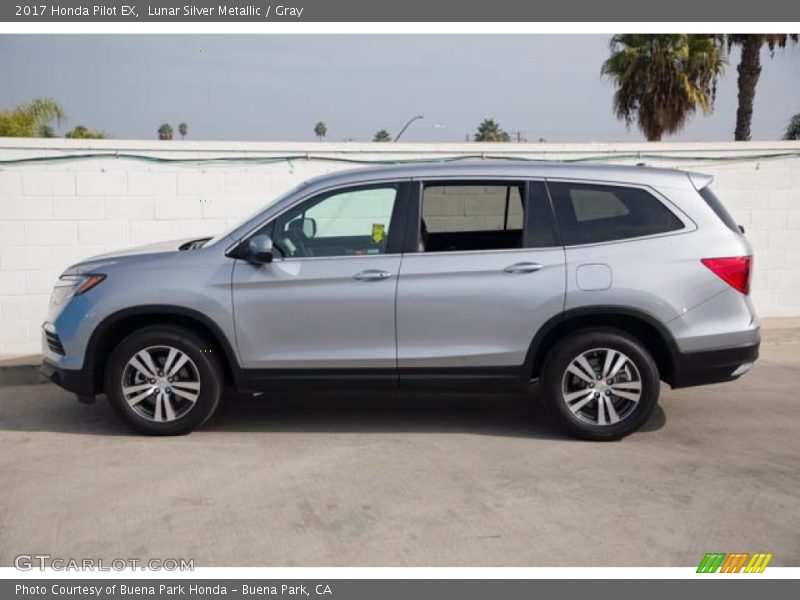 Lunar Silver Metallic / Gray 2017 Honda Pilot EX