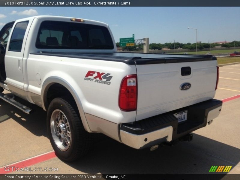 Oxford White / Camel 2010 Ford F250 Super Duty Lariat Crew Cab 4x4