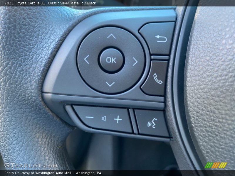 Classic Silver Metallic / Black 2021 Toyota Corolla LE