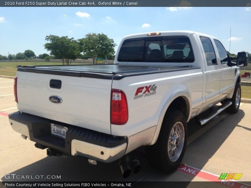 Oxford White / Camel 2010 Ford F250 Super Duty Lariat Crew Cab 4x4