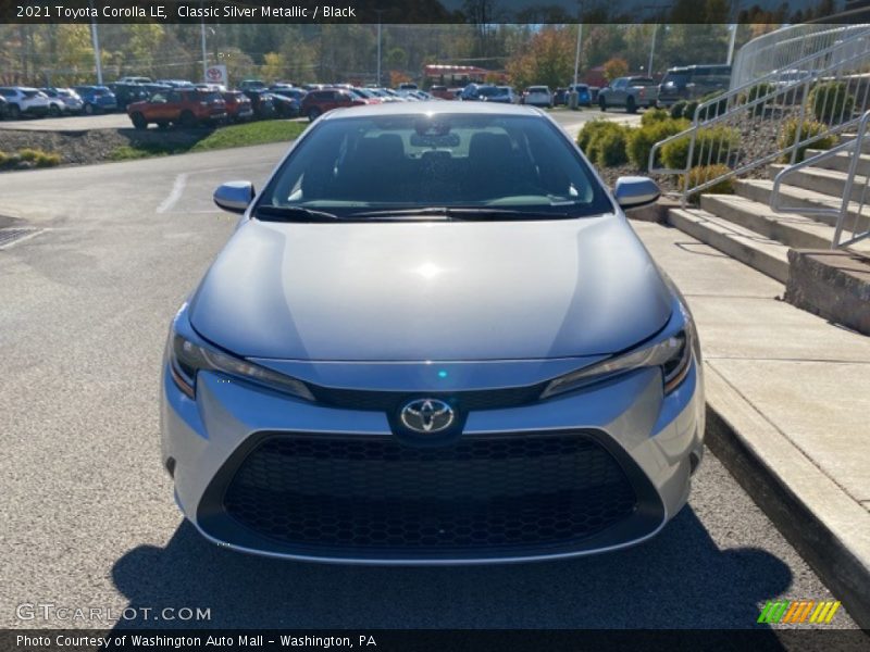 Classic Silver Metallic / Black 2021 Toyota Corolla LE