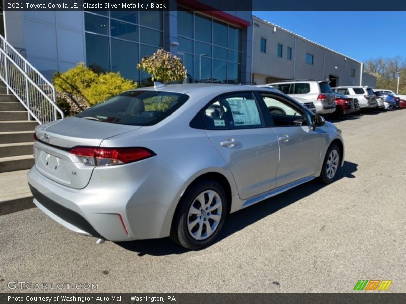 Classic Silver Metallic / Black 2021 Toyota Corolla LE