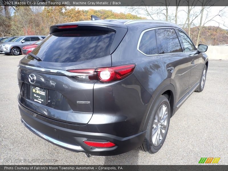 Machine Gray Metallic / Black 2021 Mazda CX-9 Grand Touring AWD