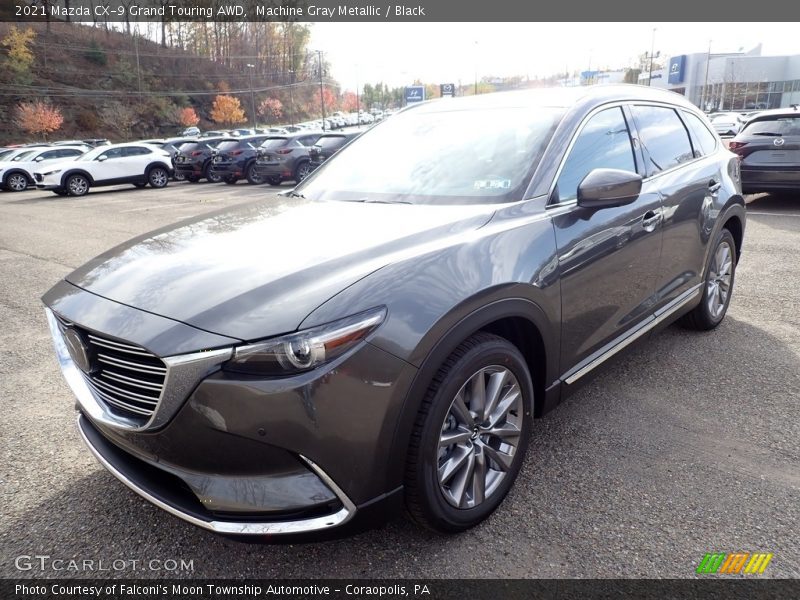Machine Gray Metallic / Black 2021 Mazda CX-9 Grand Touring AWD