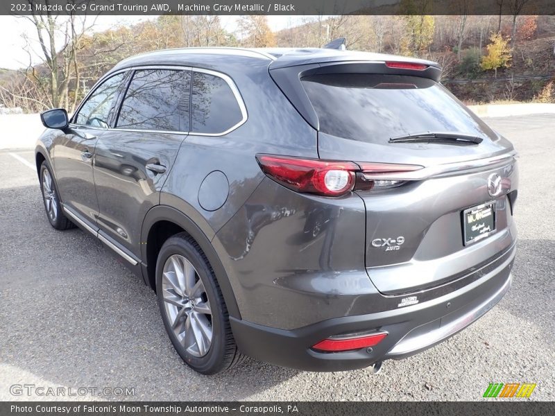 Machine Gray Metallic / Black 2021 Mazda CX-9 Grand Touring AWD