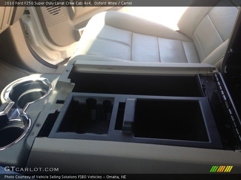 Oxford White / Camel 2010 Ford F250 Super Duty Lariat Crew Cab 4x4