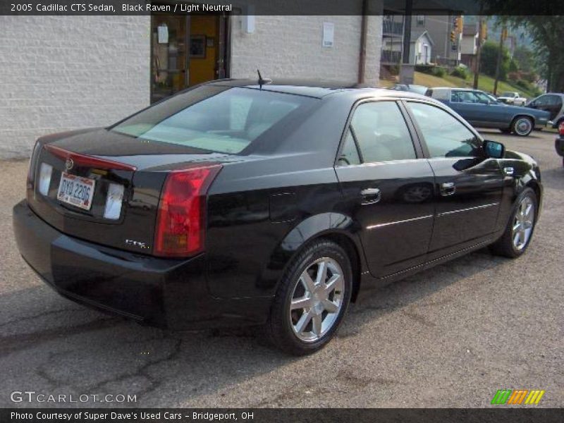 Black Raven / Light Neutral 2005 Cadillac CTS Sedan