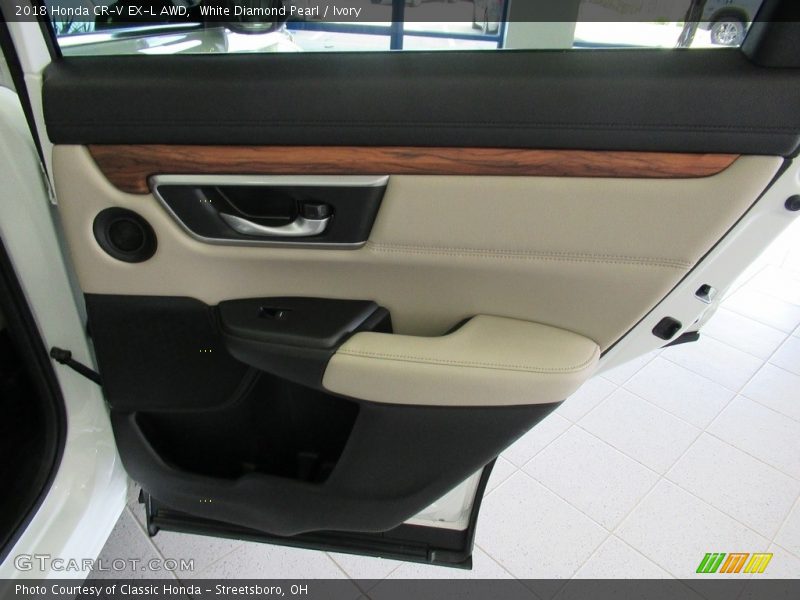 White Diamond Pearl / Ivory 2018 Honda CR-V EX-L AWD