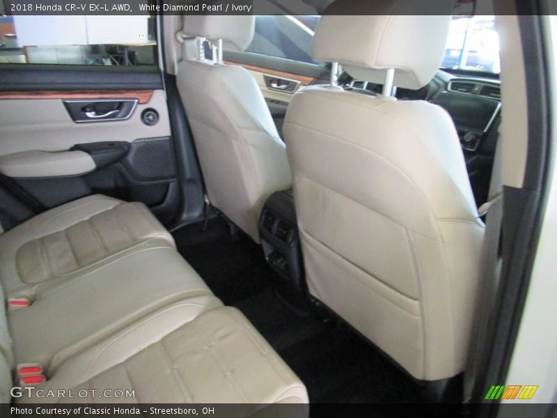White Diamond Pearl / Ivory 2018 Honda CR-V EX-L AWD