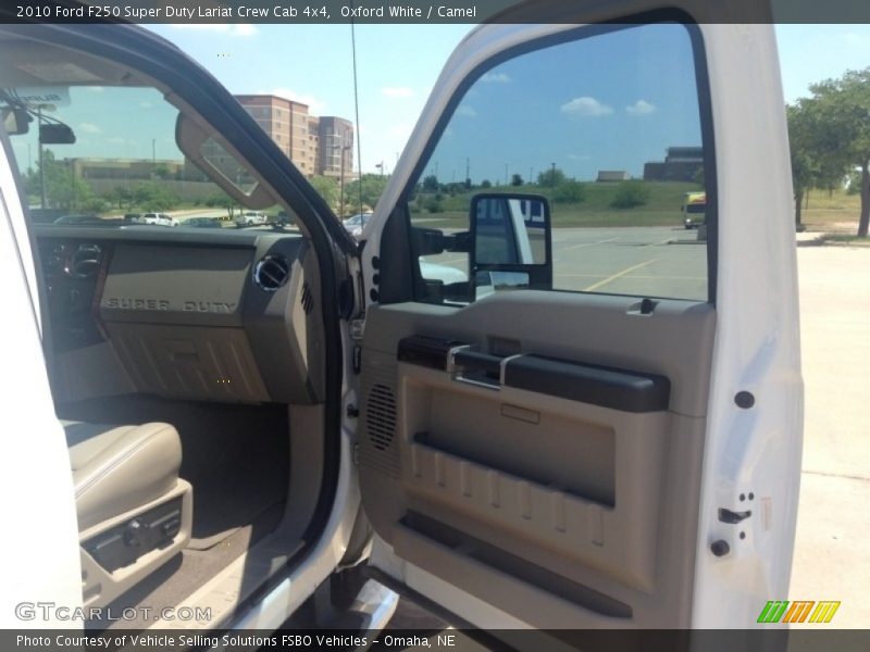 Oxford White / Camel 2010 Ford F250 Super Duty Lariat Crew Cab 4x4