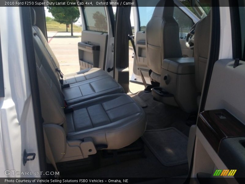Oxford White / Camel 2010 Ford F250 Super Duty Lariat Crew Cab 4x4