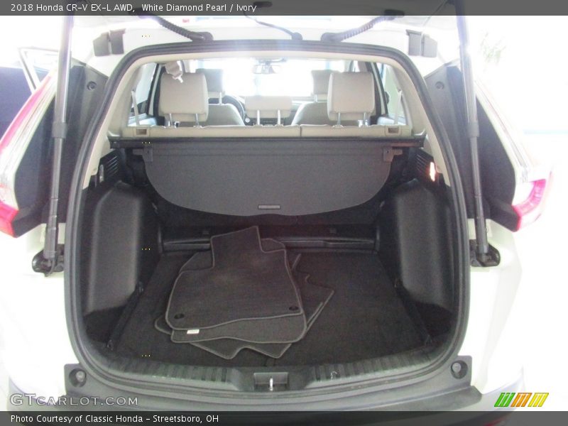 White Diamond Pearl / Ivory 2018 Honda CR-V EX-L AWD