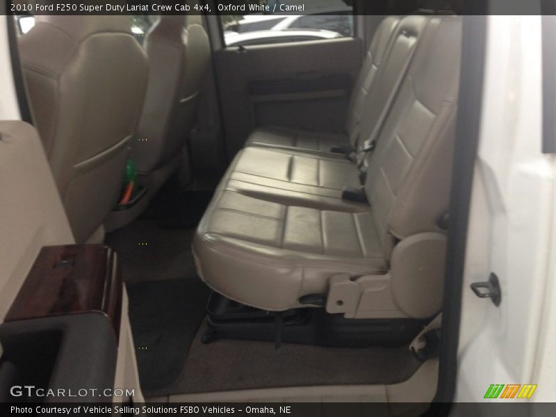 Oxford White / Camel 2010 Ford F250 Super Duty Lariat Crew Cab 4x4