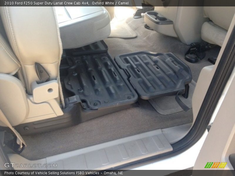 Oxford White / Camel 2010 Ford F250 Super Duty Lariat Crew Cab 4x4