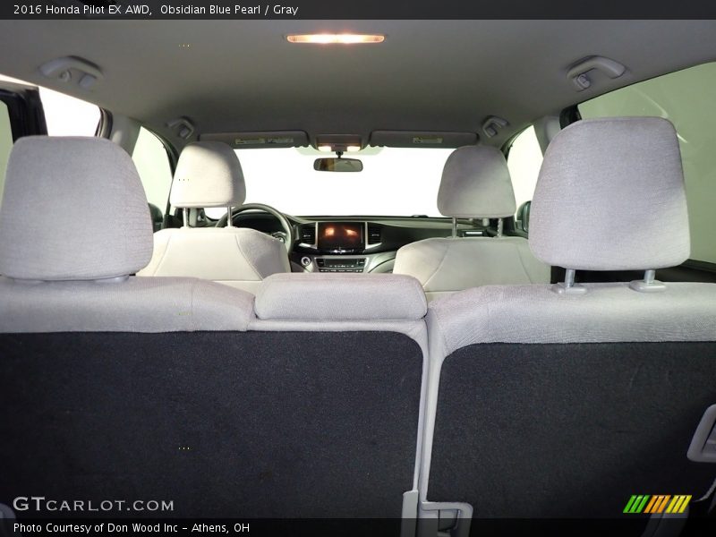 Obsidian Blue Pearl / Gray 2016 Honda Pilot EX AWD