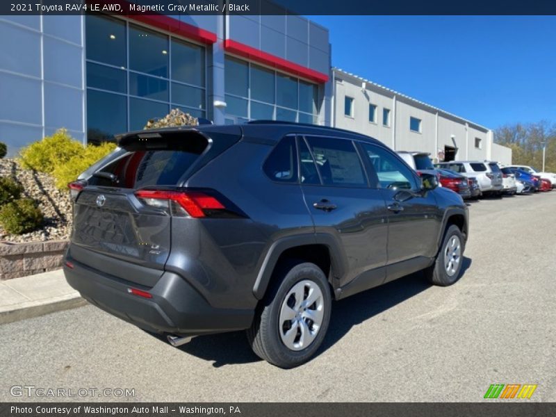 Magnetic Gray Metallic / Black 2021 Toyota RAV4 LE AWD
