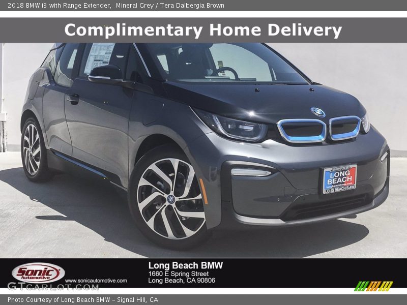 Mineral Grey / Tera Dalbergia Brown 2018 BMW i3 with Range Extender