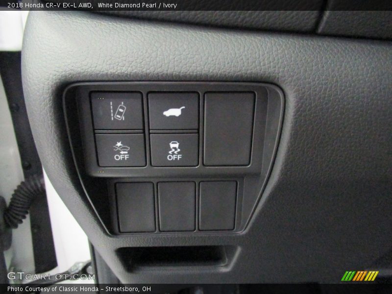 White Diamond Pearl / Ivory 2018 Honda CR-V EX-L AWD
