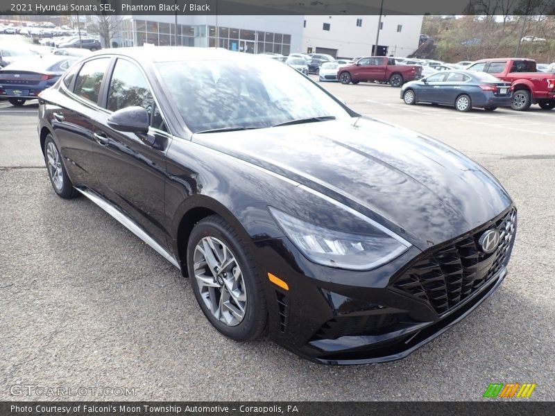 Phantom Black / Black 2021 Hyundai Sonata SEL