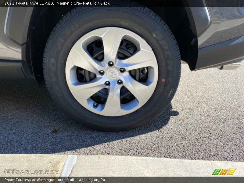 Magnetic Gray Metallic / Black 2021 Toyota RAV4 LE AWD