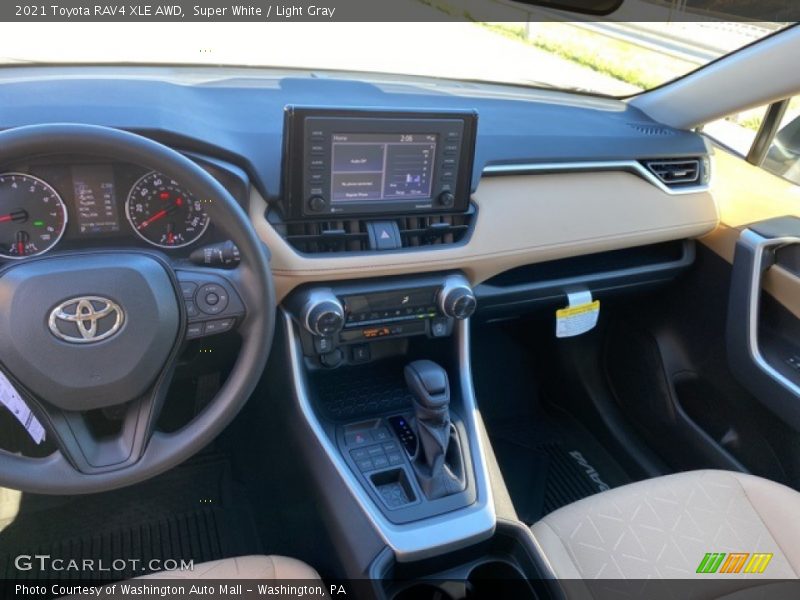Super White / Light Gray 2021 Toyota RAV4 XLE AWD