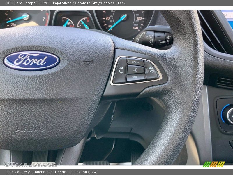 Ingot Silver / Chromite Gray/Charcoal Black 2019 Ford Escape SE 4WD
