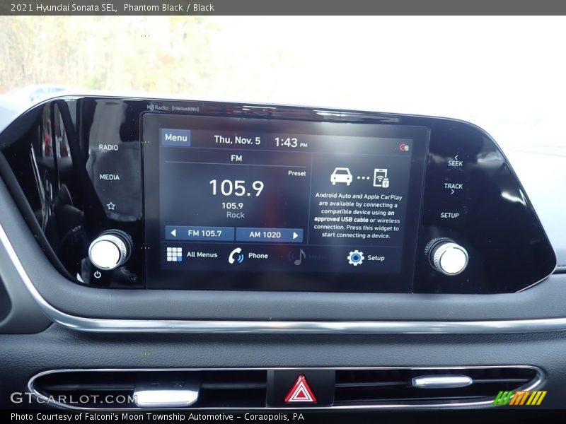 Phantom Black / Black 2021 Hyundai Sonata SEL