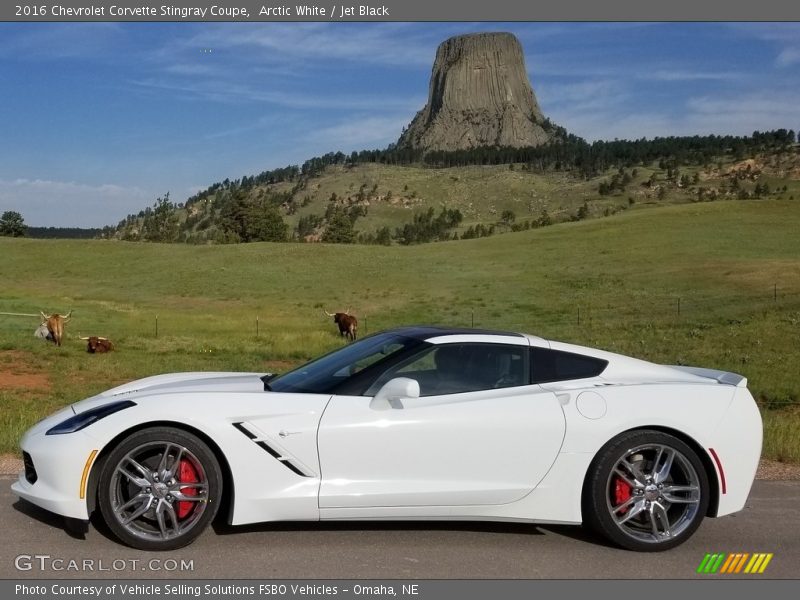 Arctic White / Jet Black 2016 Chevrolet Corvette Stingray Coupe