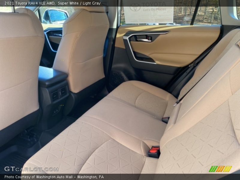 Super White / Light Gray 2021 Toyota RAV4 XLE AWD