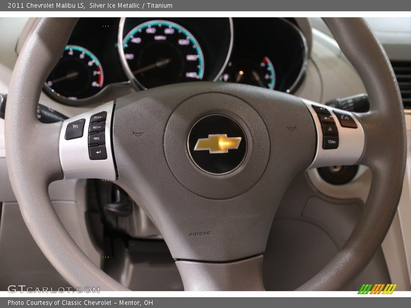 Silver Ice Metallic / Titanium 2011 Chevrolet Malibu LS