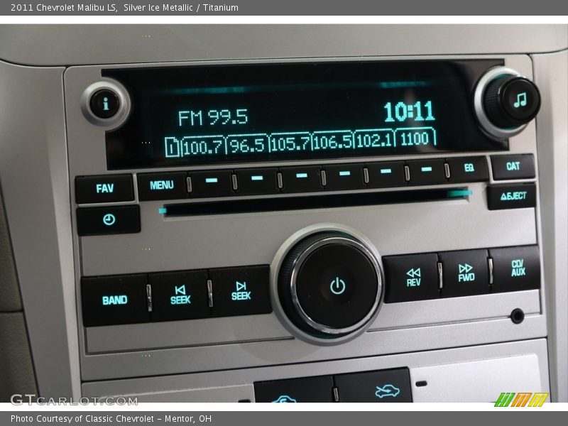 Silver Ice Metallic / Titanium 2011 Chevrolet Malibu LS