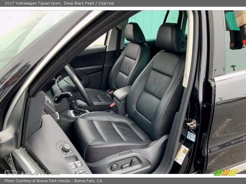 Deep Black Pearl / Charcoal 2017 Volkswagen Tiguan Sport