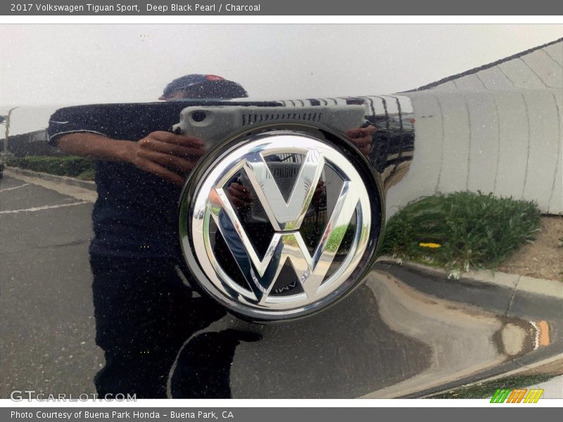 Deep Black Pearl / Charcoal 2017 Volkswagen Tiguan Sport
