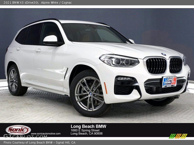Alpine White / Cognac 2021 BMW X3 sDrive30i