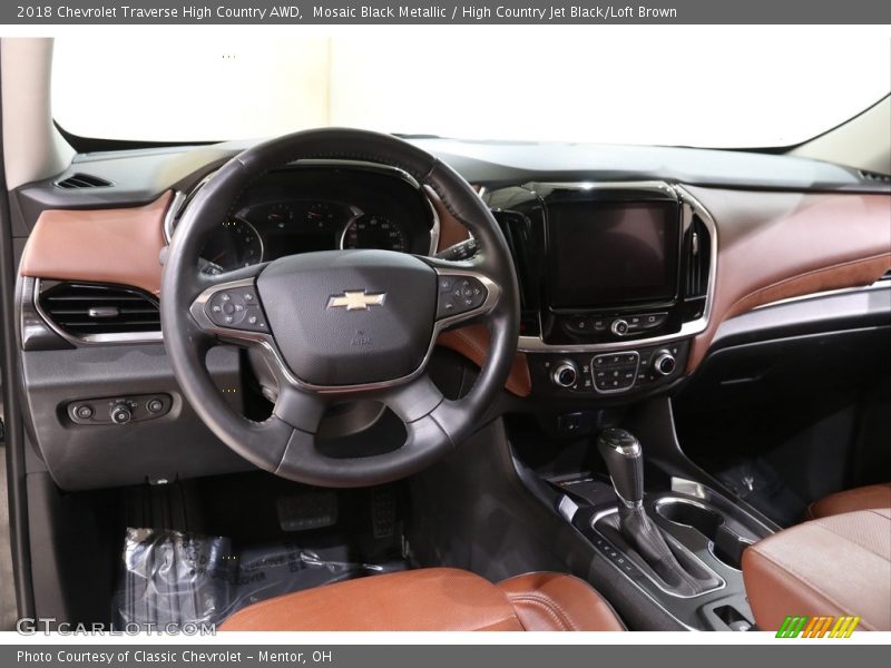 Mosaic Black Metallic / High Country Jet Black/Loft Brown 2018 Chevrolet Traverse High Country AWD