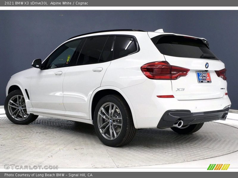 Alpine White / Cognac 2021 BMW X3 sDrive30i