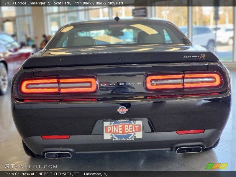 Pitch Black / Black/Ruby Red 2020 Dodge Challenger R/T Scat Pack
