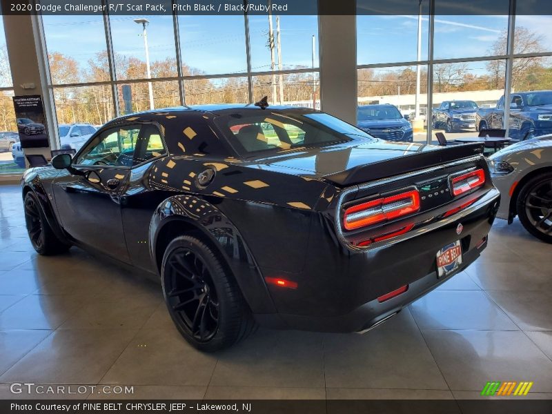 Pitch Black / Black/Ruby Red 2020 Dodge Challenger R/T Scat Pack