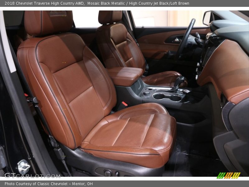 Mosaic Black Metallic / High Country Jet Black/Loft Brown 2018 Chevrolet Traverse High Country AWD