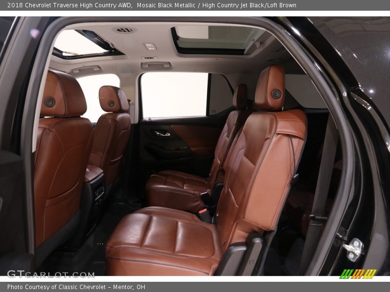 Mosaic Black Metallic / High Country Jet Black/Loft Brown 2018 Chevrolet Traverse High Country AWD